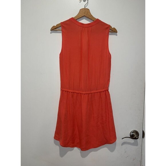 Babaton Aritzia Coral Sleeveless Silk Mini Dress XS Lightweight & Elegant - Picture 5 of 9